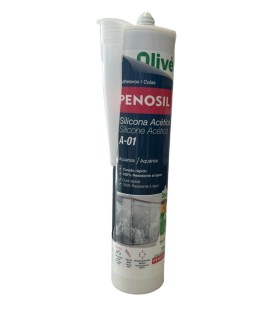 Silicona Transparente para Acuarios Olivé Penosil A-01 300 ml