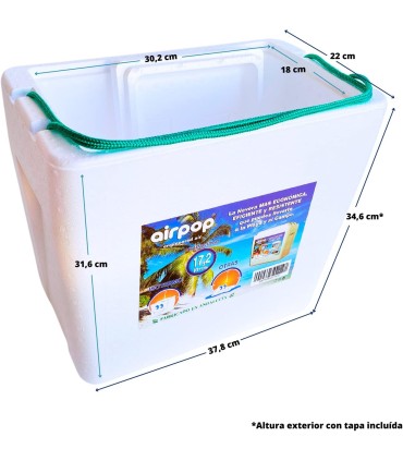 Nevera Isotérmica de Poliestireno 17.2 L.