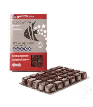 Larva Roja Congelada Blister 100g | Concentrated Bloodworm Gamma