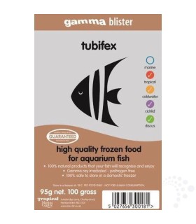 Tubifex Congelado Blister 100 g | Tubifex Gamma