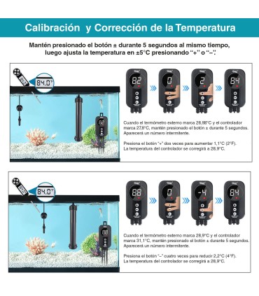 Calentador Titanio con Controlador y Sonda | Hygger