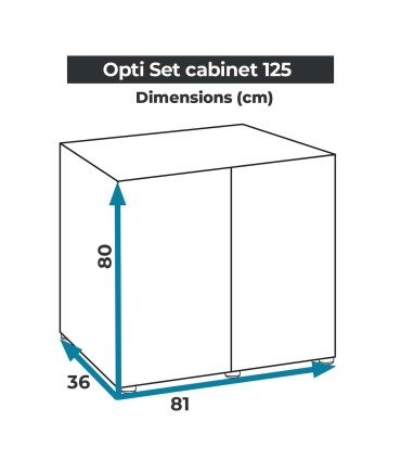 Mesa Cabinet Optiset Black | Aquael