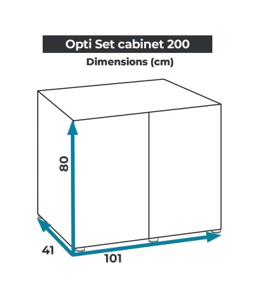 Acuario con Mesa Optiset White 2.0