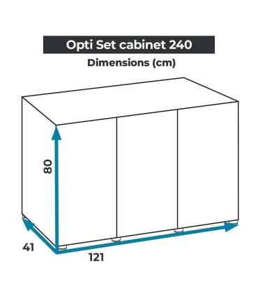 Acuario con Mesa Optiset Black 2.0