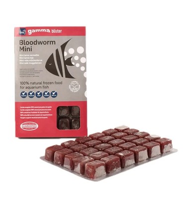 Larva Roja Mini Congelada Blister 100g | Concentrated Bloodworm