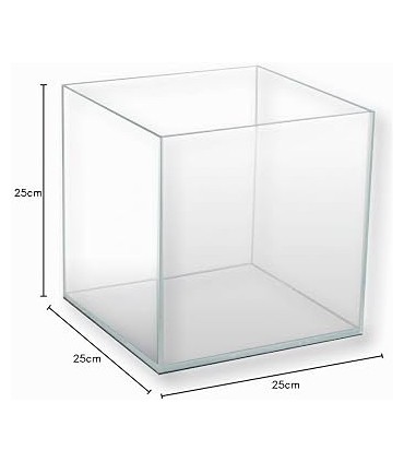 Acuario Cubo ClearView 16L 25x25x25cm | B4F